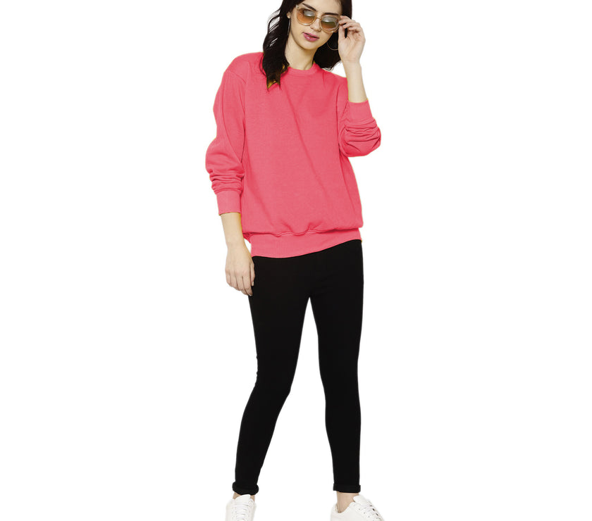 Mack Jonney Fleece Round Neck Sweatshirt for Women