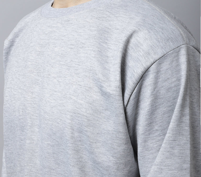Mack Jonney Fleece Round Neck Melange Sweatshirt for Men