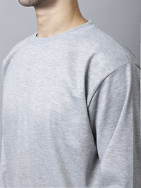 Mack Jonney Fleece Round Neck Melange Sweatshirt for Men