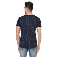 Mack Jonney Round Neck Dark Blue T-shirt For Men's