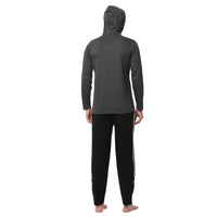 Mack Jonney Grey Black Night Suit For Men's