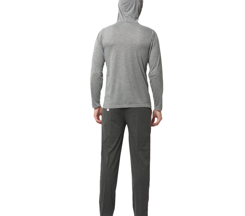 Mack Jonney Silver Grey Night Suit For Men's