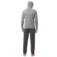 Mack Jonney Silver Grey Night Suit For Men's