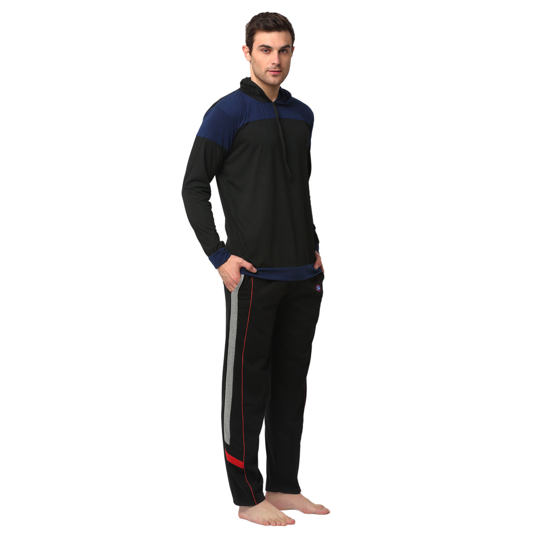 Mack Jonney Black Night Suit For Men's