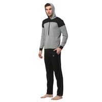 Mack Jonney Silver Black Night Suit For Men's