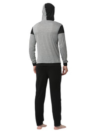 Mack Jonney Silver Black Night Suit For Men's