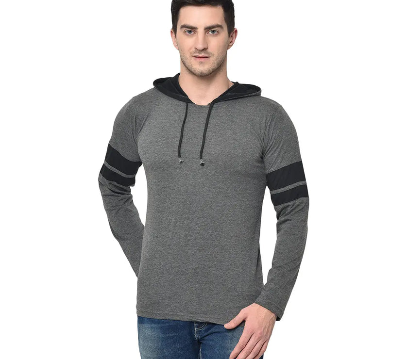 Vimal Jonney Full Sleeve Grey T-shirt For Men's - Vimal Clothing store