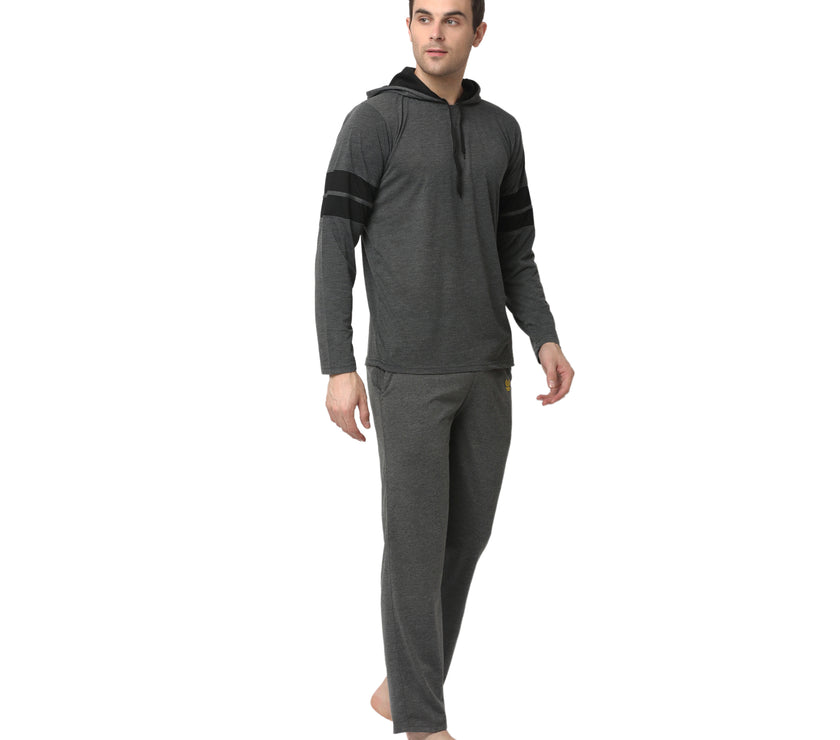 Mack Jonney Grey Night Suit For Men's