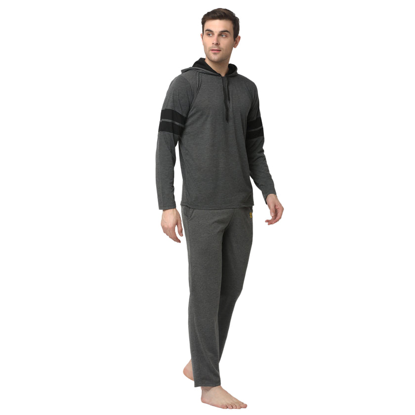 Mack Jonney Grey Night Suit For Men's