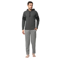 Mack Jonney Grey Silver Night Suit For Men's