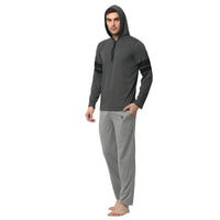 Mack Jonney Grey Silver Night Suit For Men's
