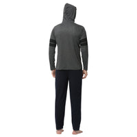 Mack Jonney Grey Dark Blue Night Suit For Men's
