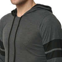 Mack Jonney Grey Dark Blue Night Suit For Men's