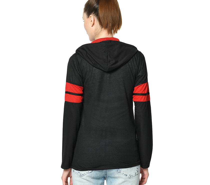 Mack Jonney Black Color Full Sleeve Tshirt For Women