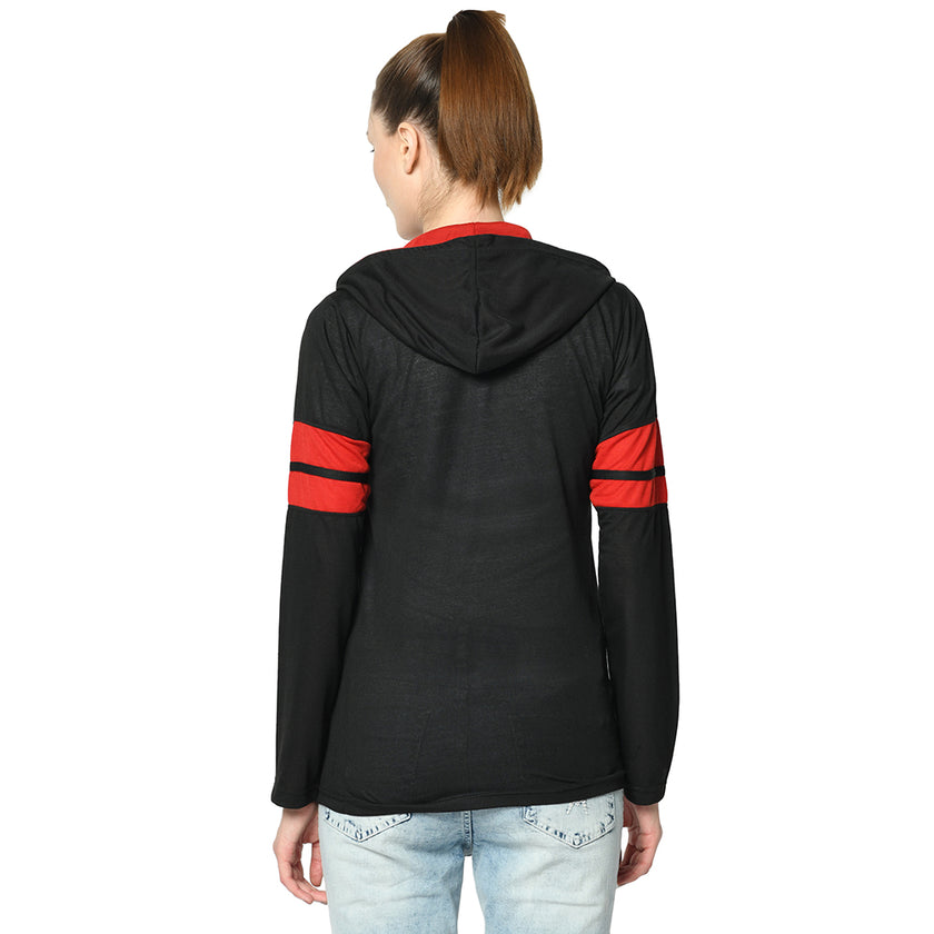 Mack Jonney Black Color Full Sleeve Tshirt For Women