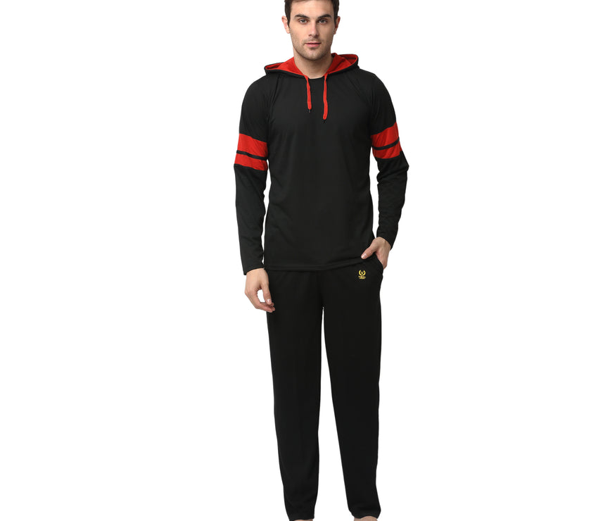 Mack Jonney Black Black Night Suit For Men's