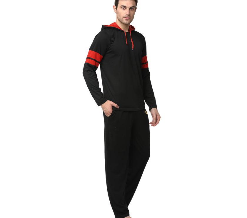Mack Jonney Black Black Night Suit For Men's