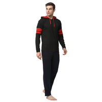 Mack Jonney Black Dark Blue Night Suit For Men's