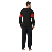 Mack Jonney Black Dark Blue Night Suit For Men's