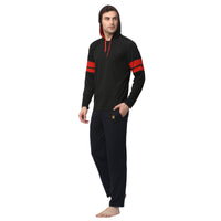 Mack Jonney Black Dark Blue Night Suit For Men's