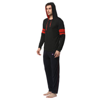 Mack Jonney Black Dark Blue Night Suit For Men's