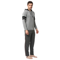 Mack Jonney Silver Grey Night Suit For Men's