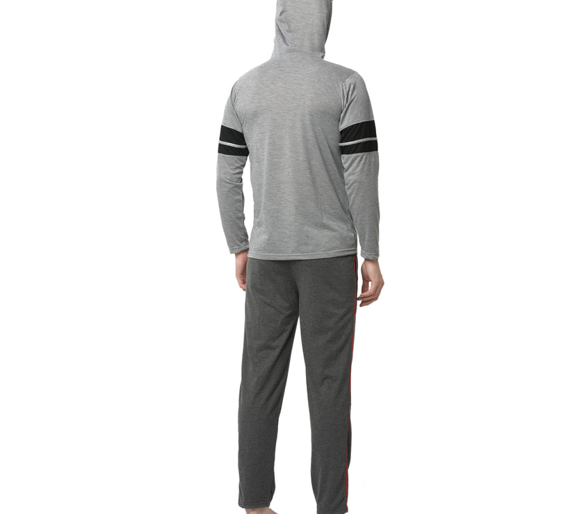 Mack Jonney Silver Grey Night Suit For Men's