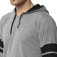 Mack Jonney Silver Black Night Suit For Men's