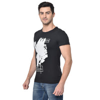 Vimal Jonney Round Neck Black T-shirt For Men's - Vimal Clothing store