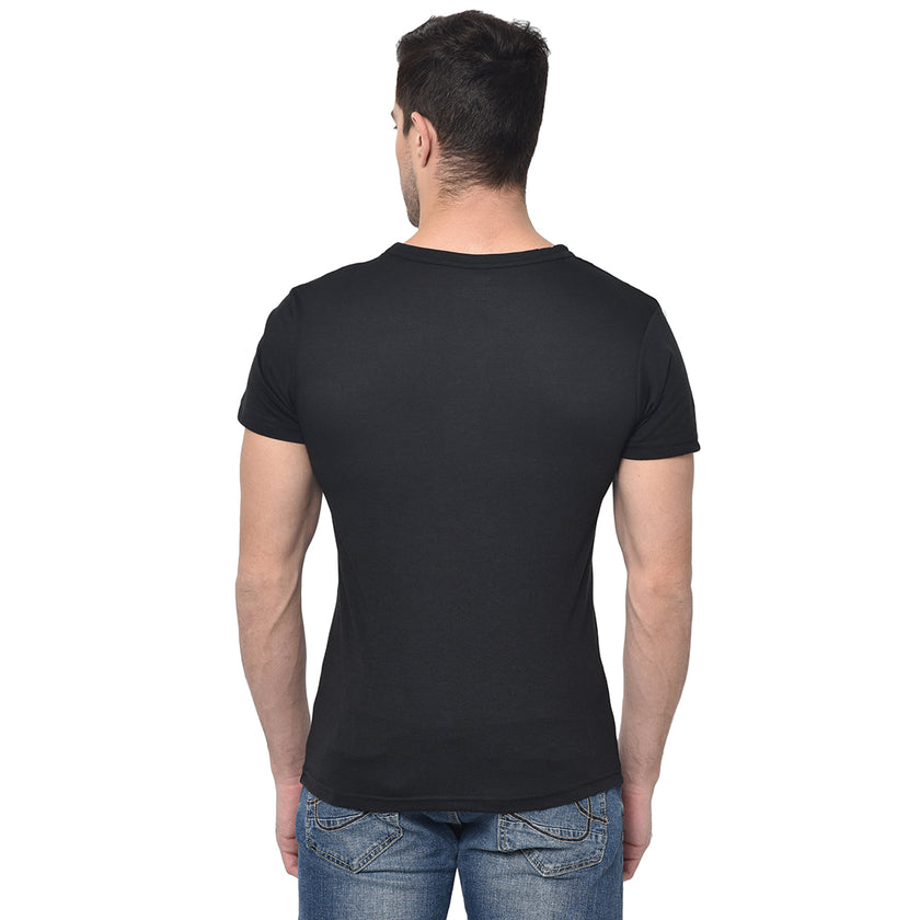 Vimal Jonney Round Neck Black T-shirt For Men's - Vimal Clothing store