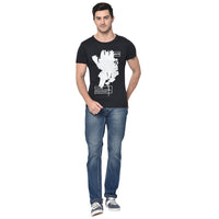 Vimal Jonney Round Neck Black T-shirt For Men's - Vimal Clothing store