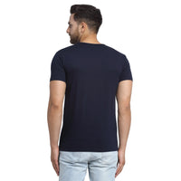 Vimal Jonney Round Neck Dark Blue T-shirt For Men's - Vimal Clothing store