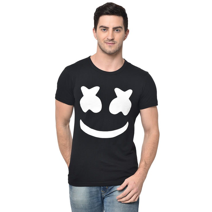 Vimal Jonney Round Neck Black T-shirt For Men's - Vimal Clothing store