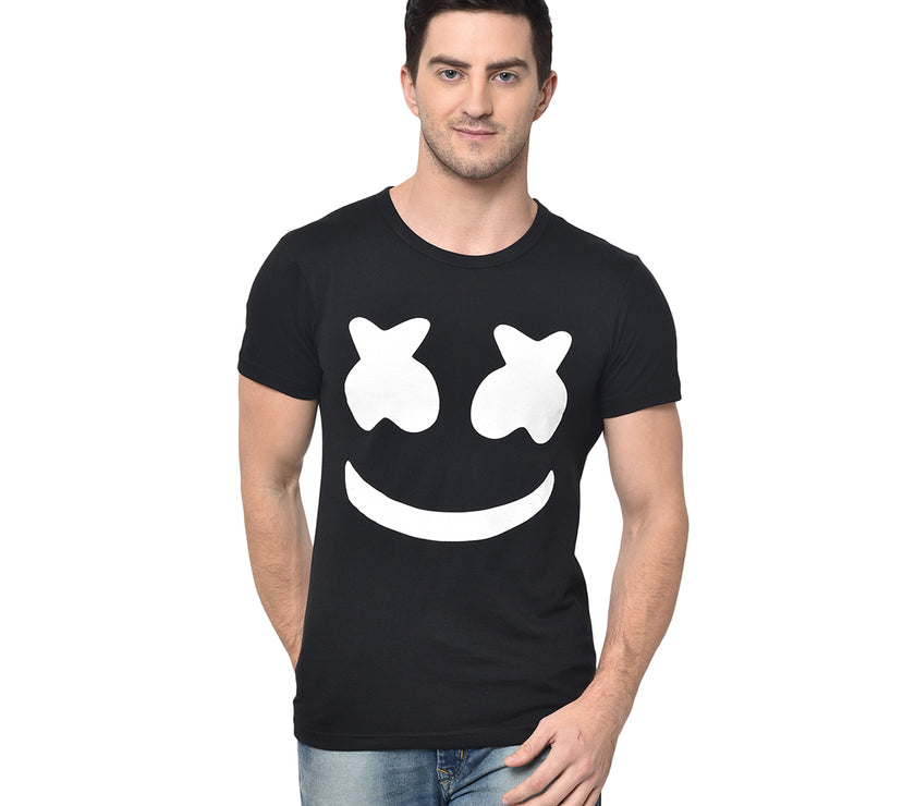 Vimal Jonney Round Neck Black T-shirt For Men's - Vimal Clothing store