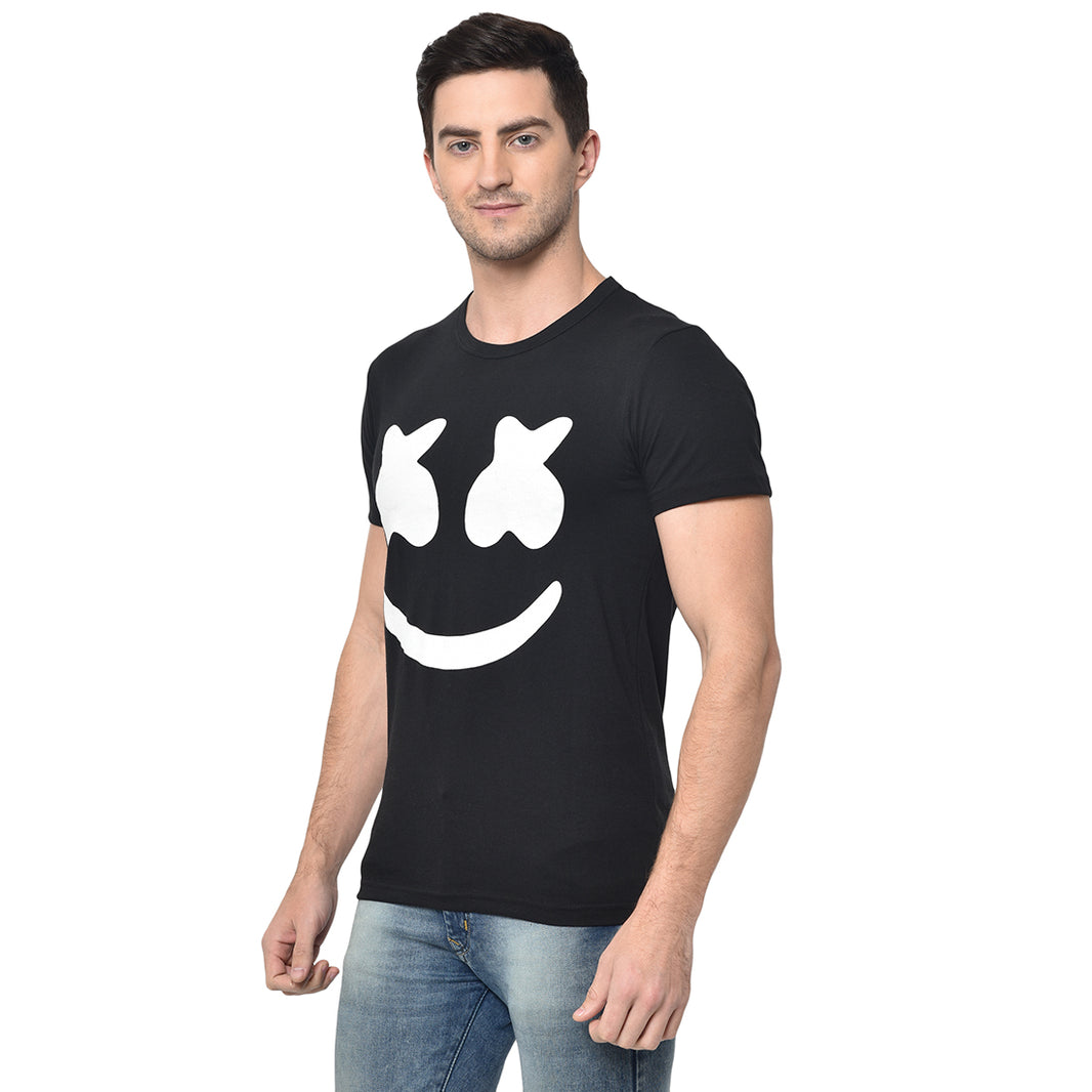 Vimal Jonney Round Neck Black T-shirt For Men's - Vimal Clothing store
