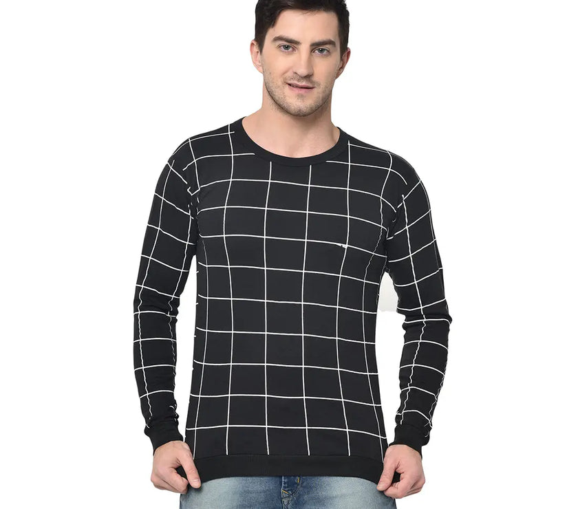Vimal Jonney Full Sleeve Black T-shirt For Men's - Vimal Clothing store