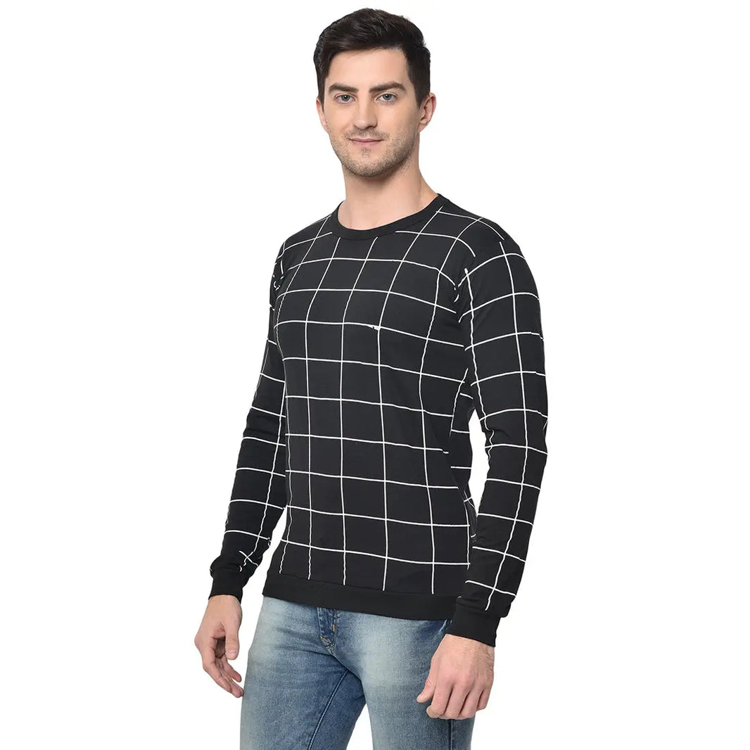 Vimal Jonney Full Sleeve Black T-shirt For Men's - Vimal Clothing store