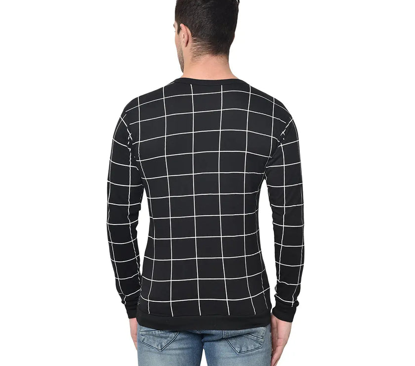 Vimal Jonney Full Sleeve Black T-shirt For Men's - Vimal Clothing store