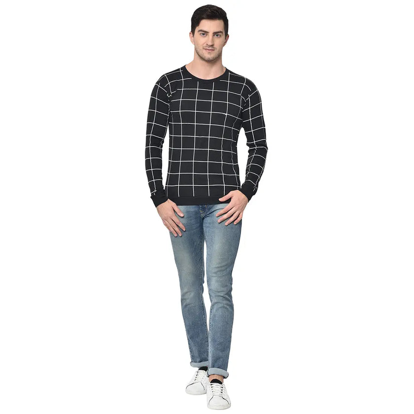 Vimal Jonney Full Sleeve Black T-shirt For Men's - Vimal Clothing store