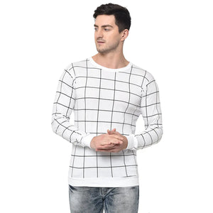 Vimal Jonney Full Sleeve White T-shirt For Men's - Vimal Clothing store