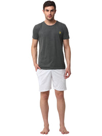 Mack Jonney Grey White Night Suit For Men's