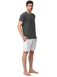 Mack Jonney Grey White Night Suit For Men's
