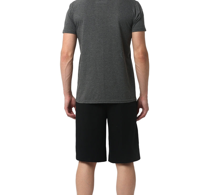 Mack Jonney Grey Black Night Suit For Men's