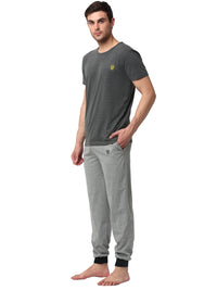 Mack Jonney Grey Silver Night Suit For Men's