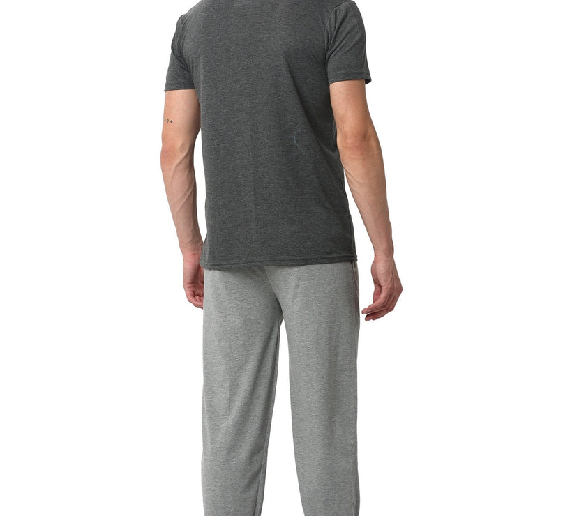 Mack Jonney Grey Silver Night Suit For Men's