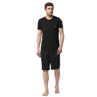 Mack Jonney Black Black Night Suit For Men's