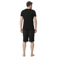 Mack Jonney Black Black Night Suit For Men's
