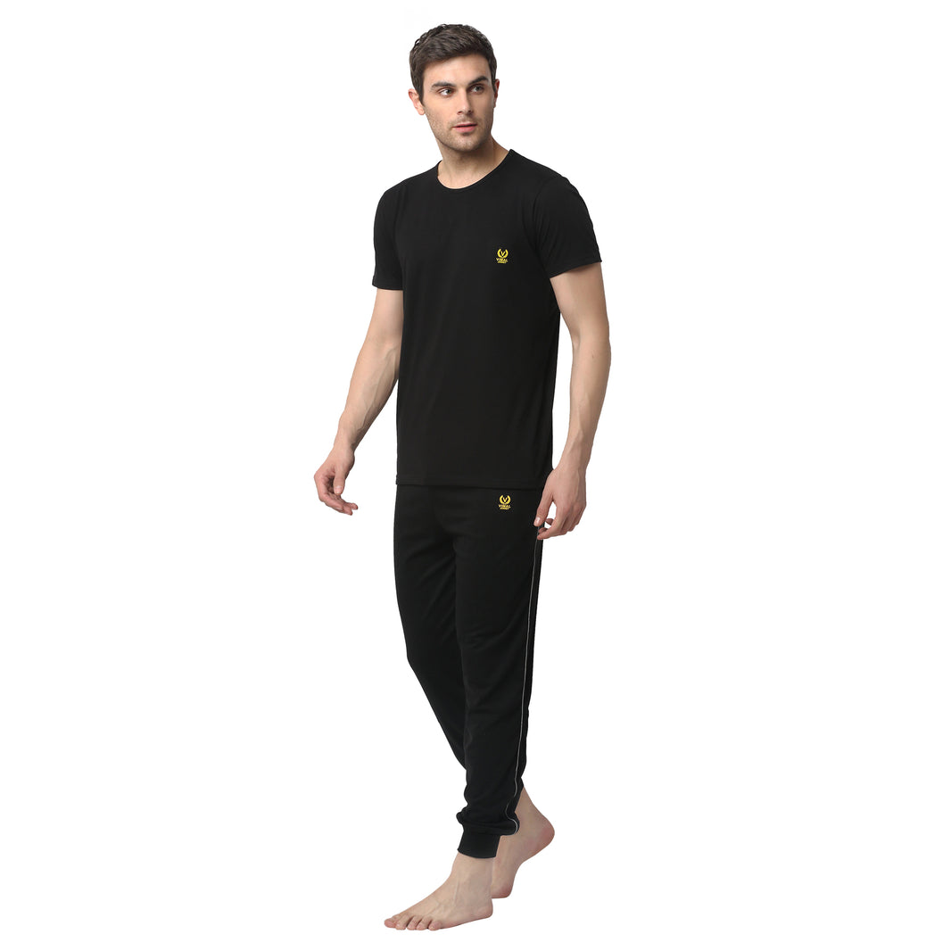 Mack Jonney Black Night Suit For Men's