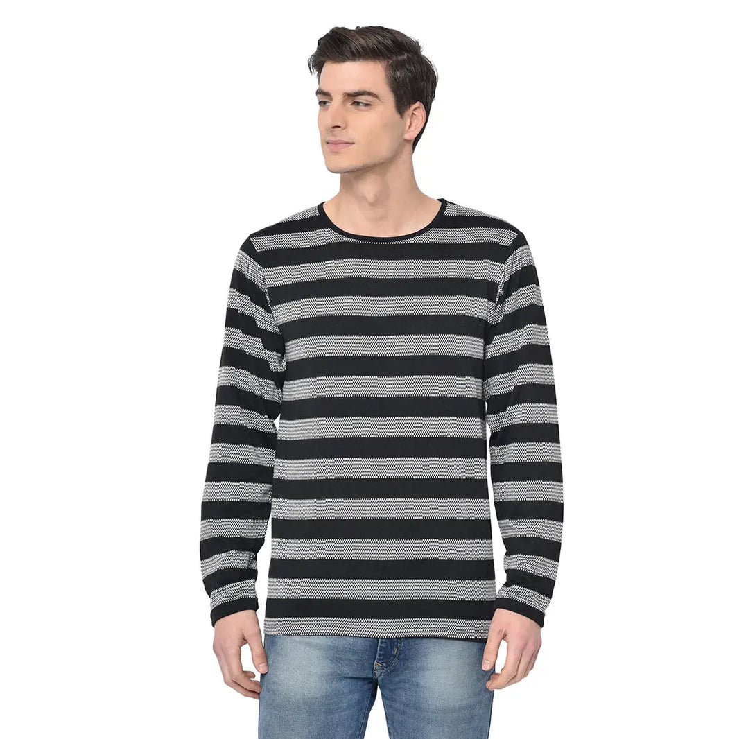 Vimal Jonney Full Sleeve Black T-shirt For Men's - Vimal Clothing store