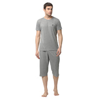 Mack Jonney Silver Silver Night Suit For Men's